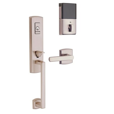 Baldwin Evolved Satin Nickel Electronic Locksets 85387.150.BRENT